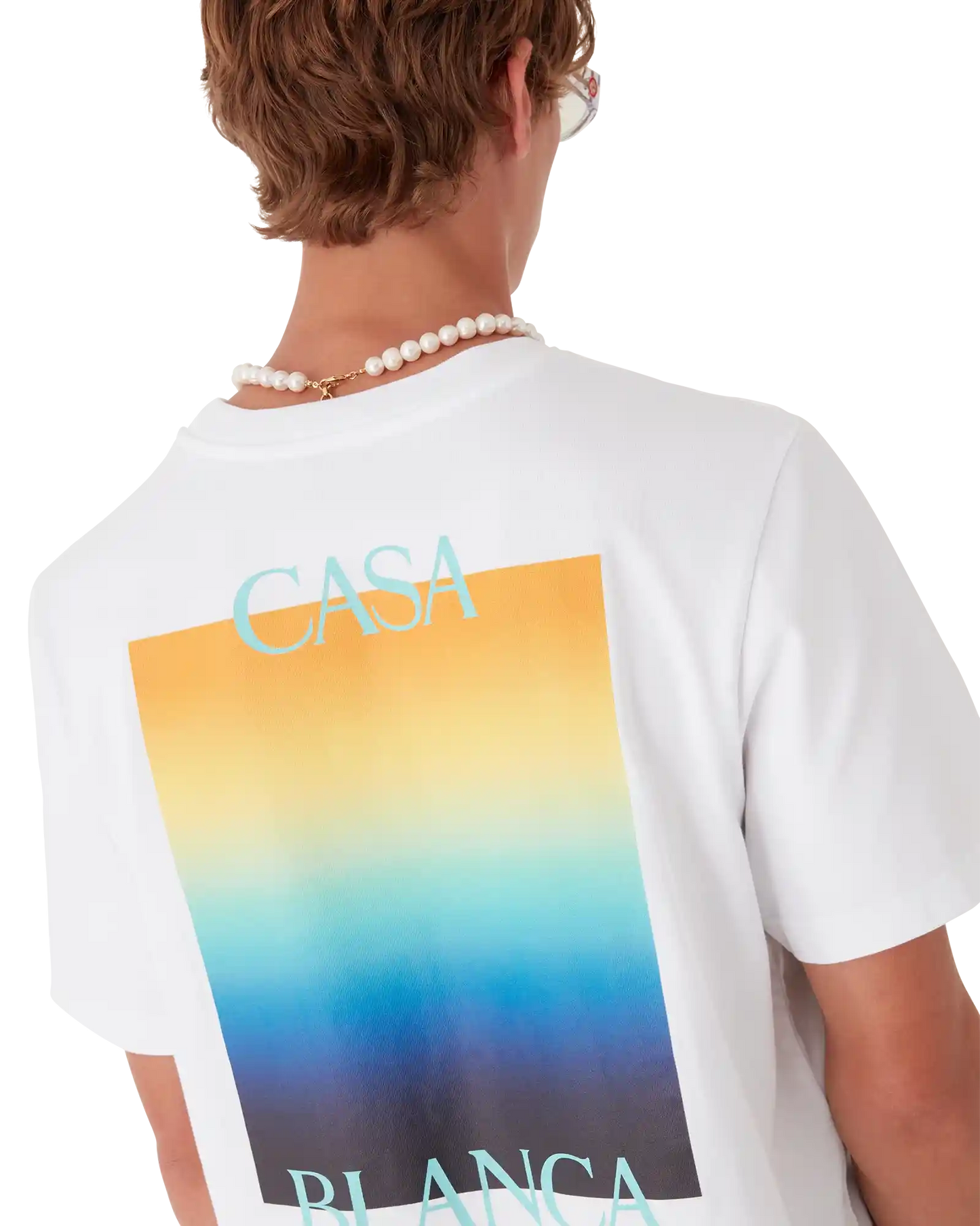 Gradient Square Short Sleeve T-Shirt | Casablanca Paris | Image 5