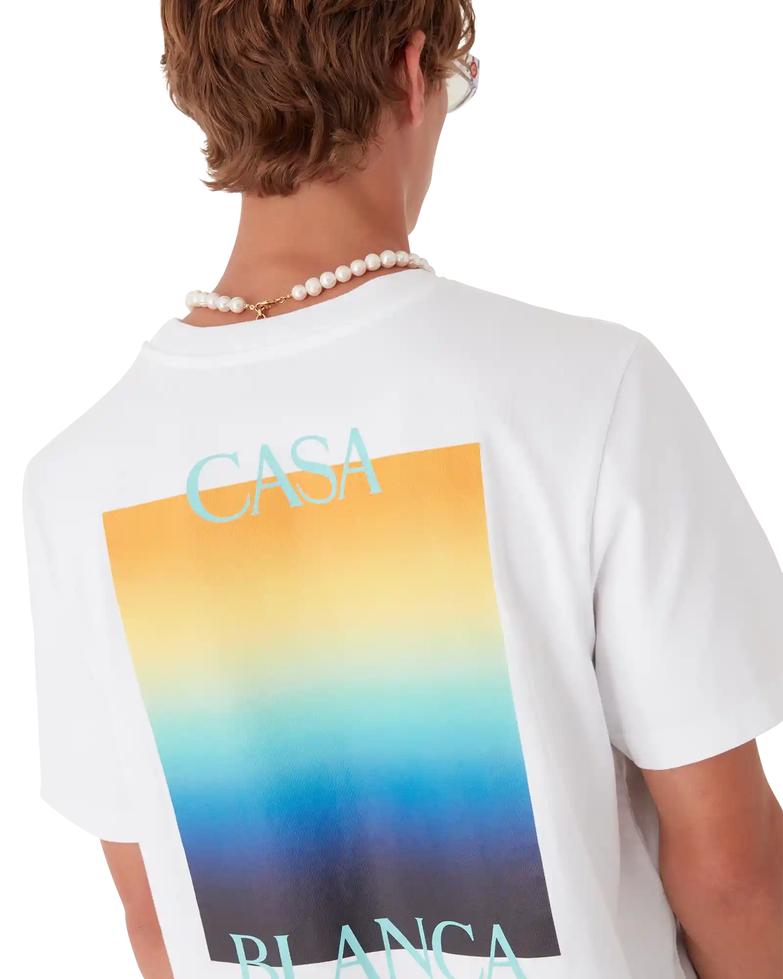 Gradient Square Short Sleeve T-Shirt | Casablanca Paris | Image 5