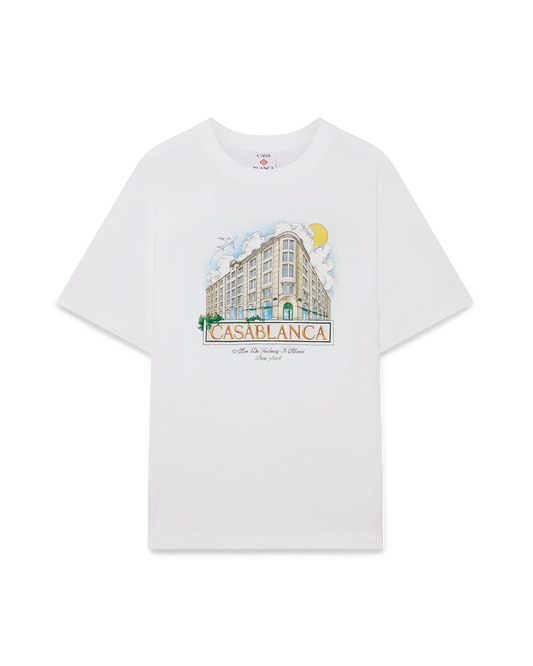 Paris Store Printed Short Sleeve T-Shirt | Casablanca Paris | Image 1