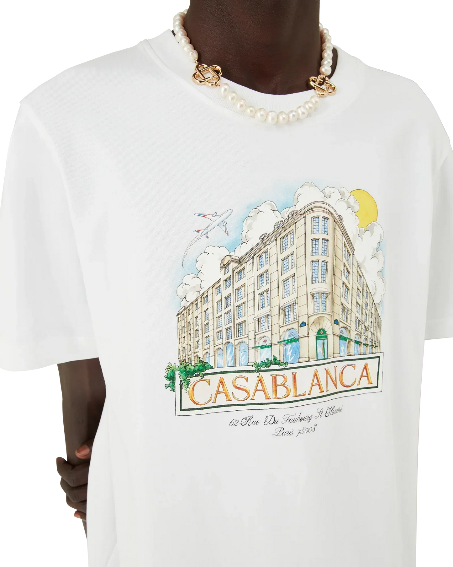 Paris Store Printed Short Sleeve T-Shirt | Casablanca Paris | Image 5