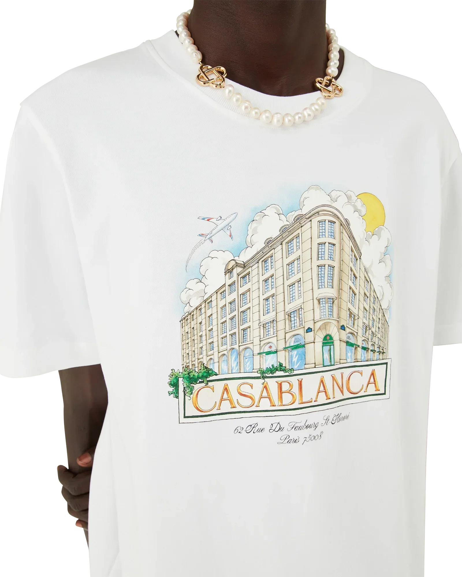 Paris Store Printed Short Sleeve T-Shirt | Casablanca Paris | Image 5