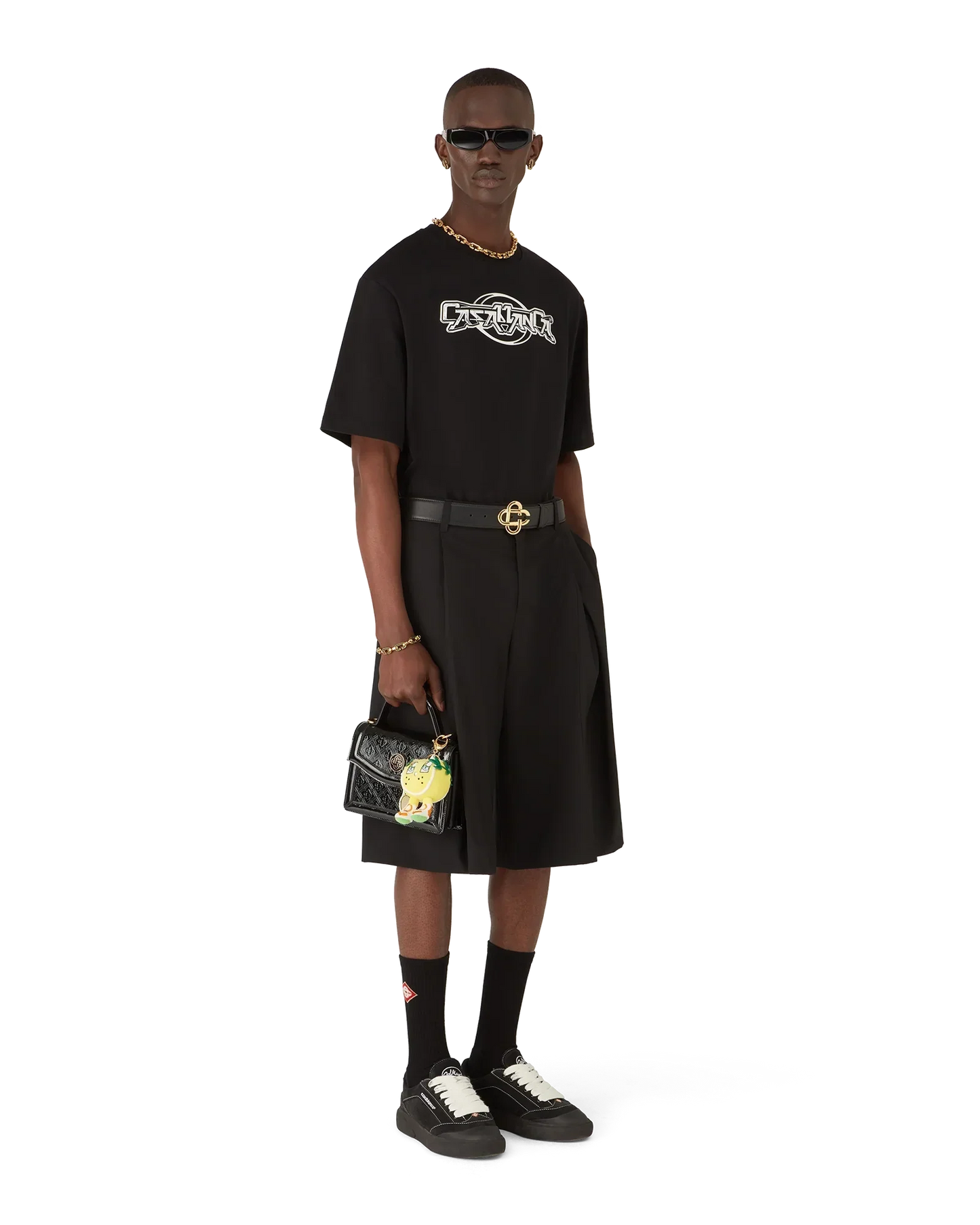 Casablanca Chrome Oversized Short Sleeve T-Shirt | Casablanca Paris | Image 2