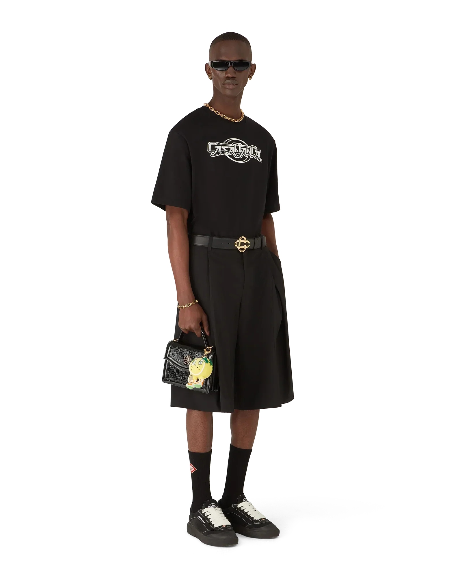 Casablanca Chrome Oversized Short Sleeve T-Shirt | Casablanca Paris | Image 2
