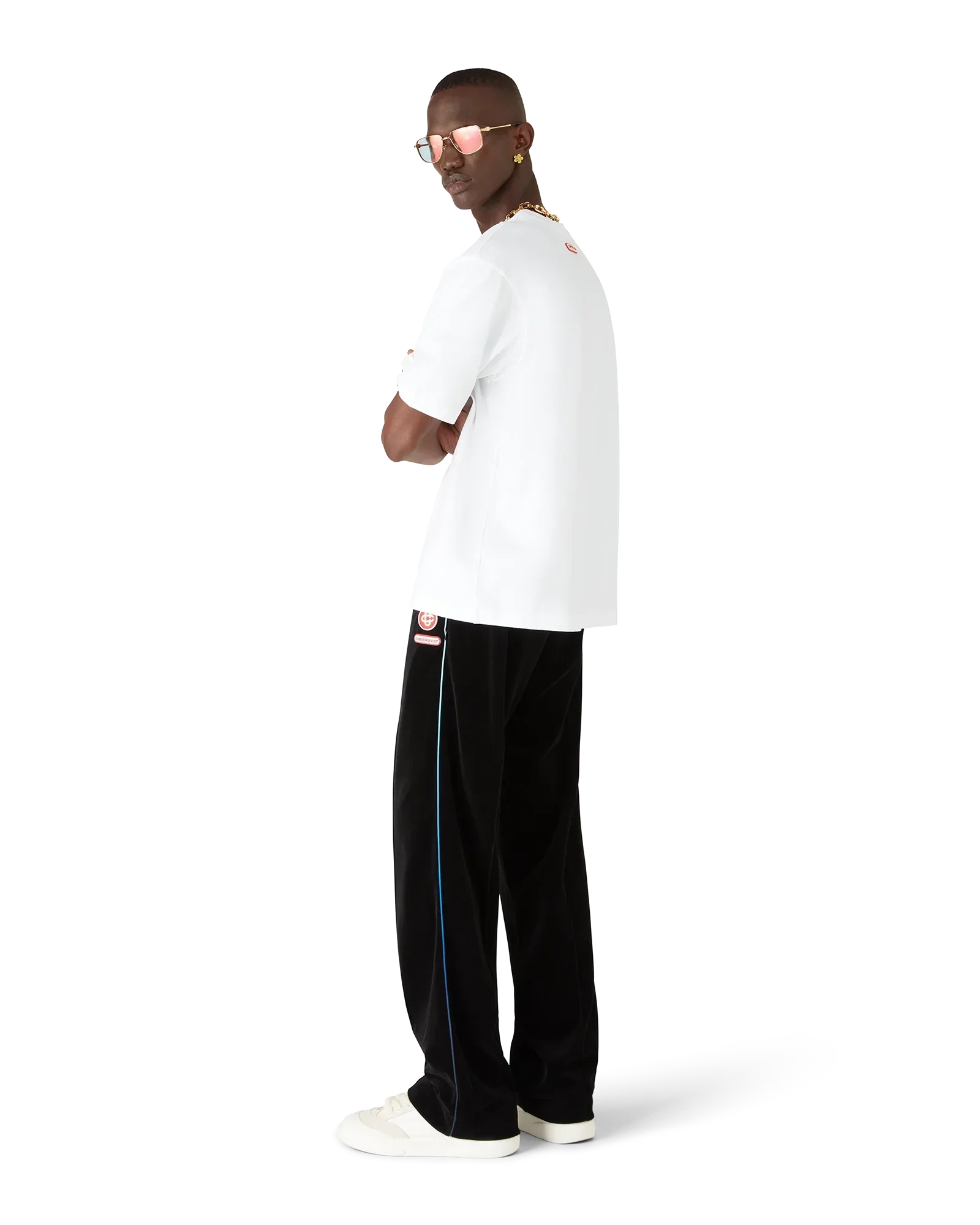 Logo Patch Short Sleeve T-Shirt | Casablanca Paris | Image 3