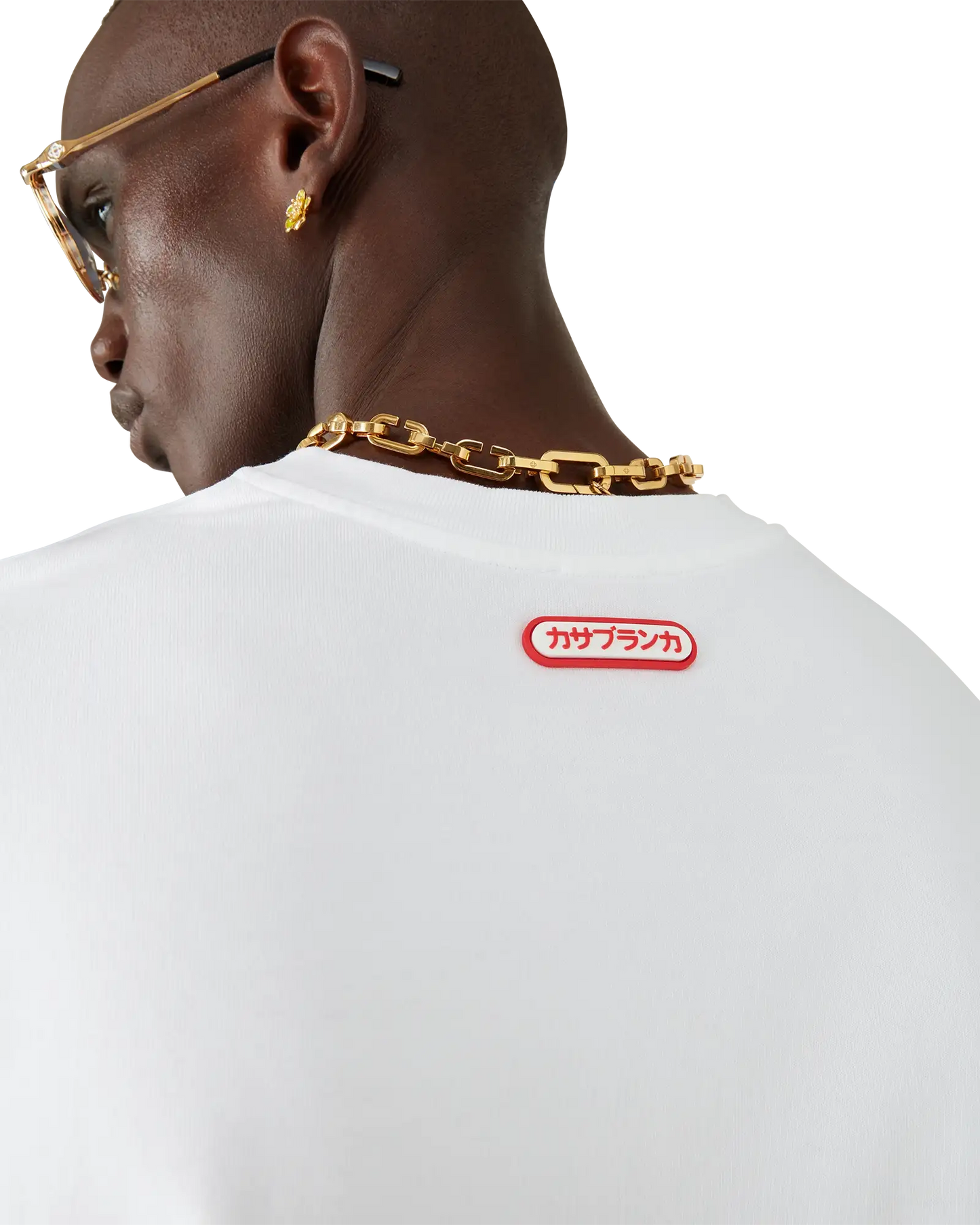 Logo Patch Short Sleeve T-Shirt | Casablanca Paris | Image 5