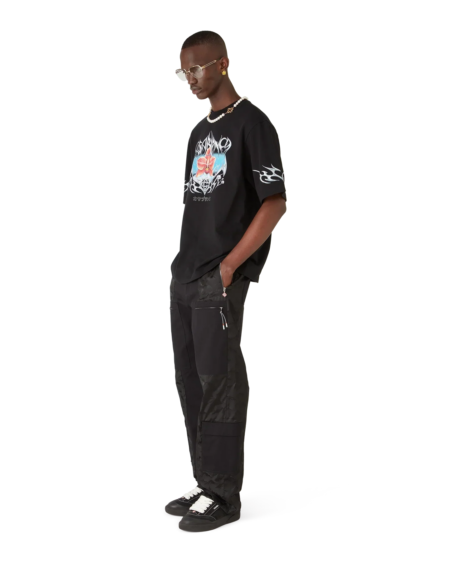 Blades Oversized Short Sleeve T-Shirt | Casablanca Paris | Image 2