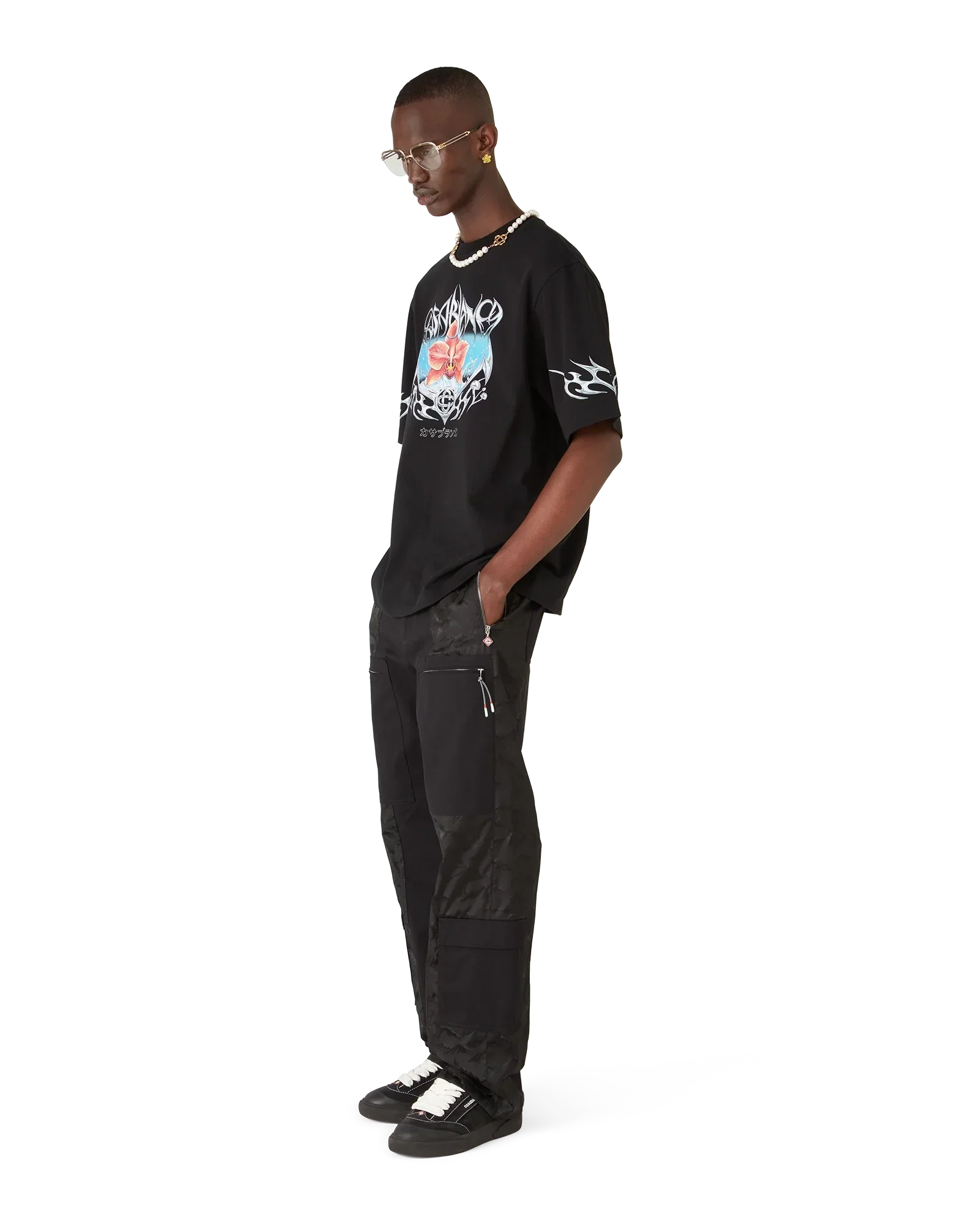 Blades Oversized Short Sleeve T-Shirt | Casablanca Paris | Image 2