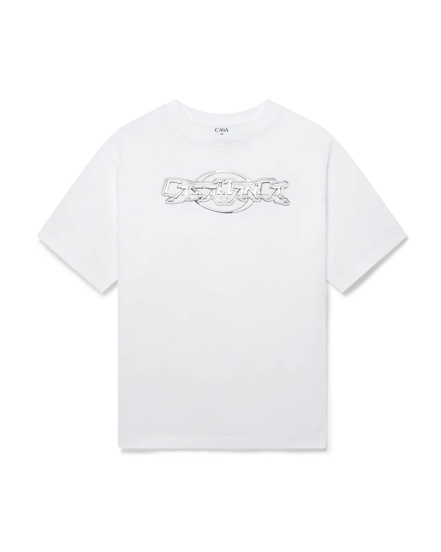 Casablanca Chrome Oversized Short Sleeve T-Shirt | Casablanca Paris | Image 1