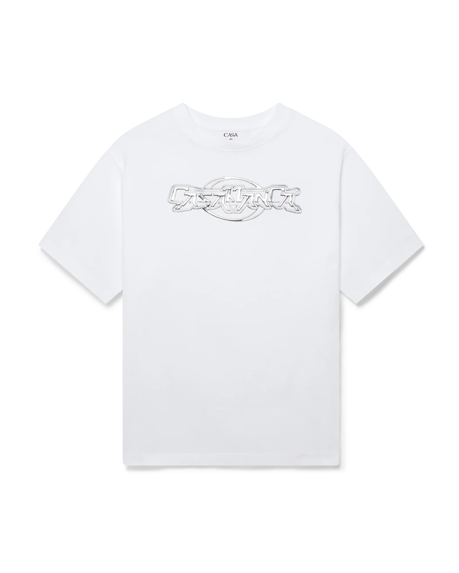Casablanca Chrome Oversized Short Sleeve T-Shirt | Casablanca Paris | Image 1
