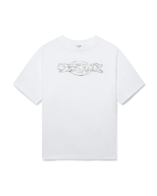 Casablanca Chrome Oversized Short Sleeve T-Shirt | Casablanca Paris | Image 1