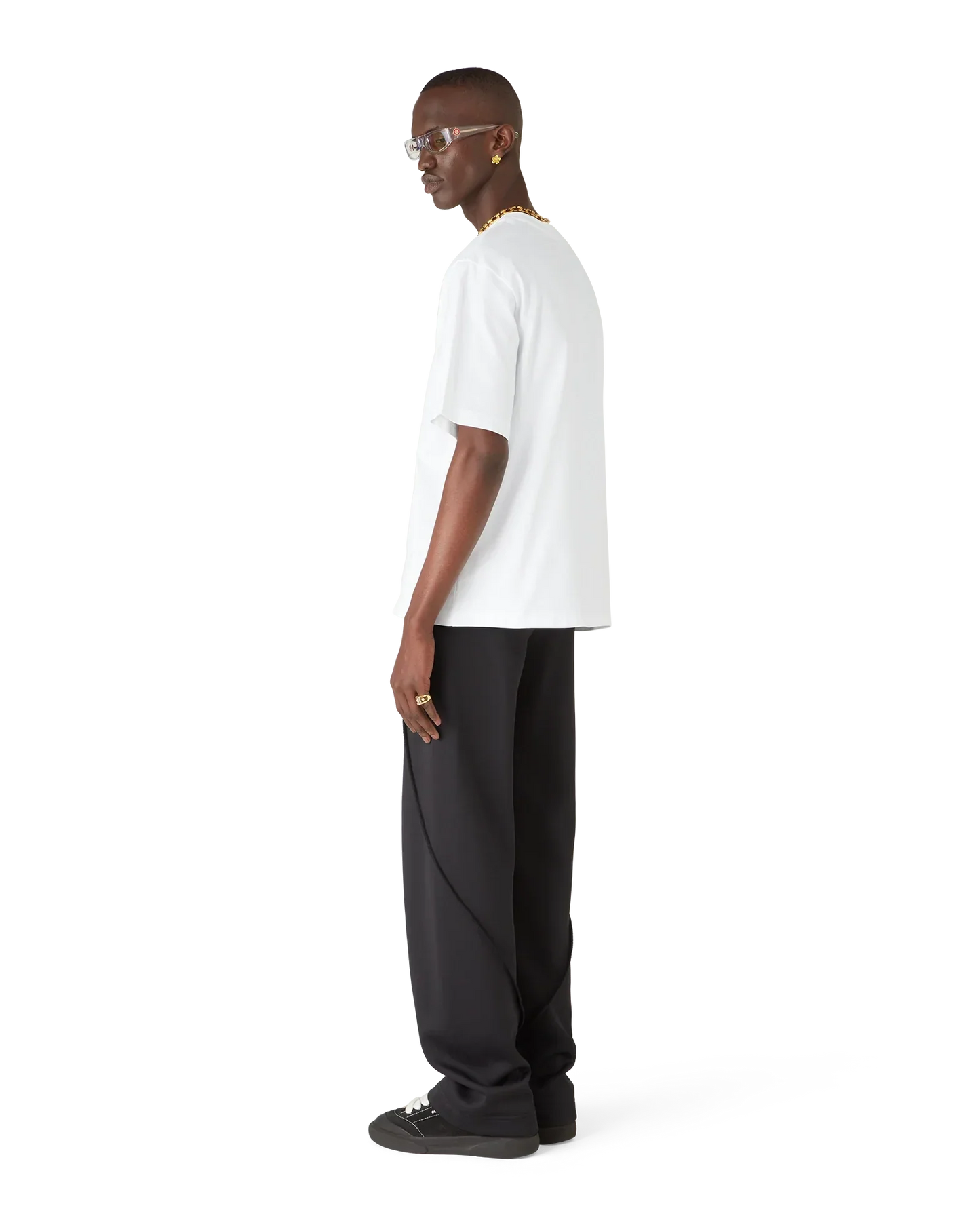 Casablanca Chrome Oversized Short Sleeve T-Shirt | Casablanca Paris | Image 3