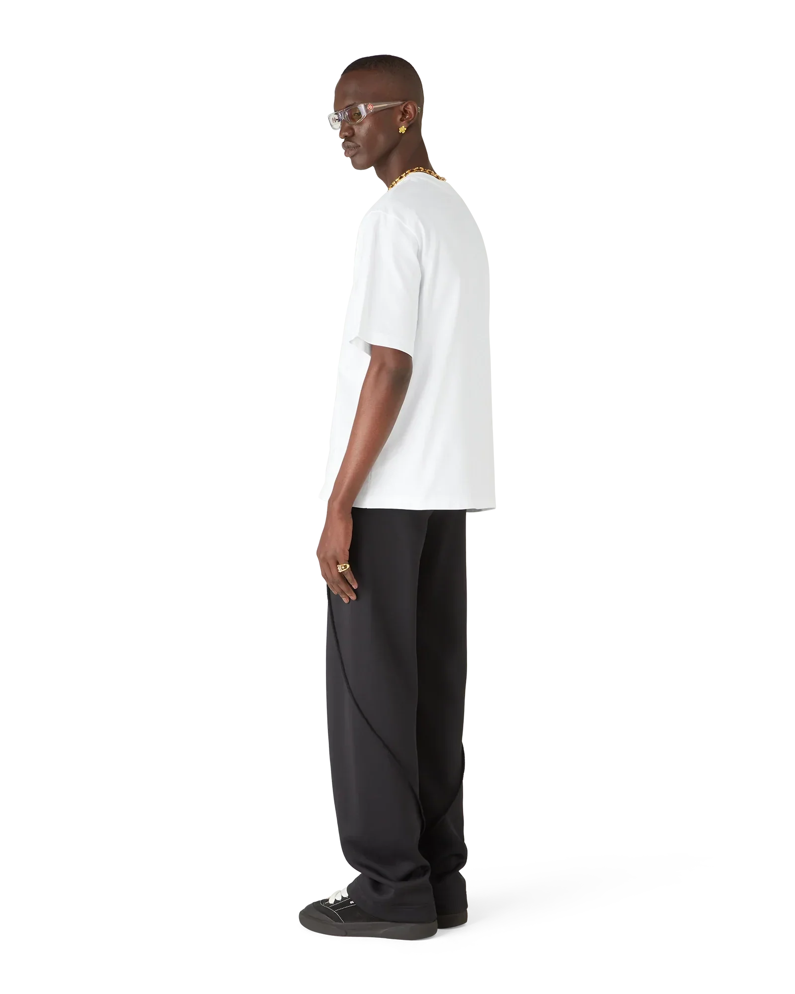 Casablanca Chrome Oversized Short Sleeve T-Shirt | Casablanca Paris | Image 3