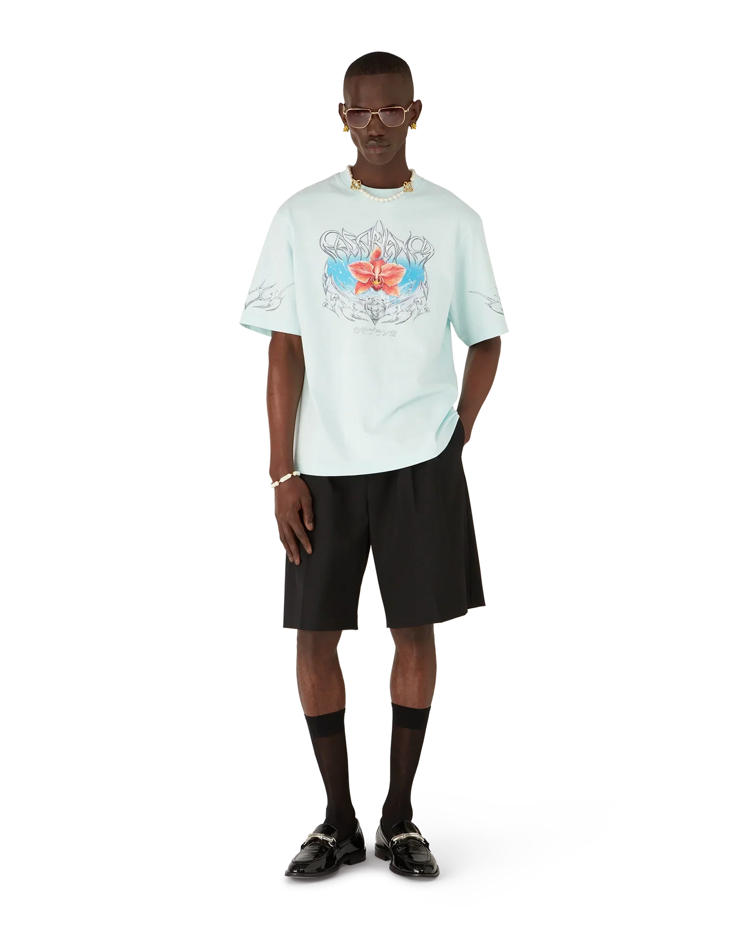 Blades Oversized Short Sleeve T-Shirt | Casablanca Paris | Image 2