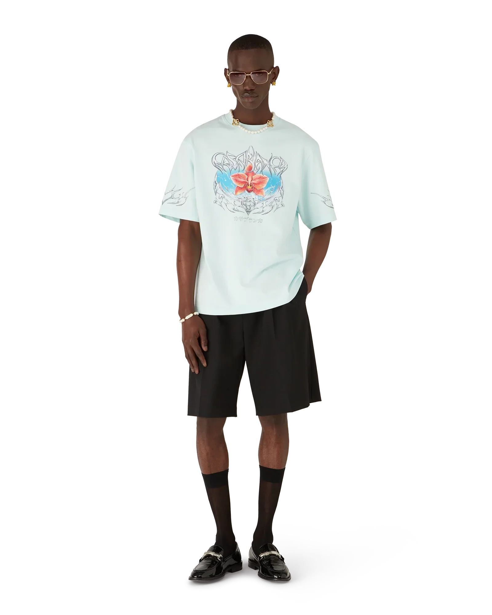 Blades Oversized Short Sleeve T-Shirt | Casablanca Paris | Image 2