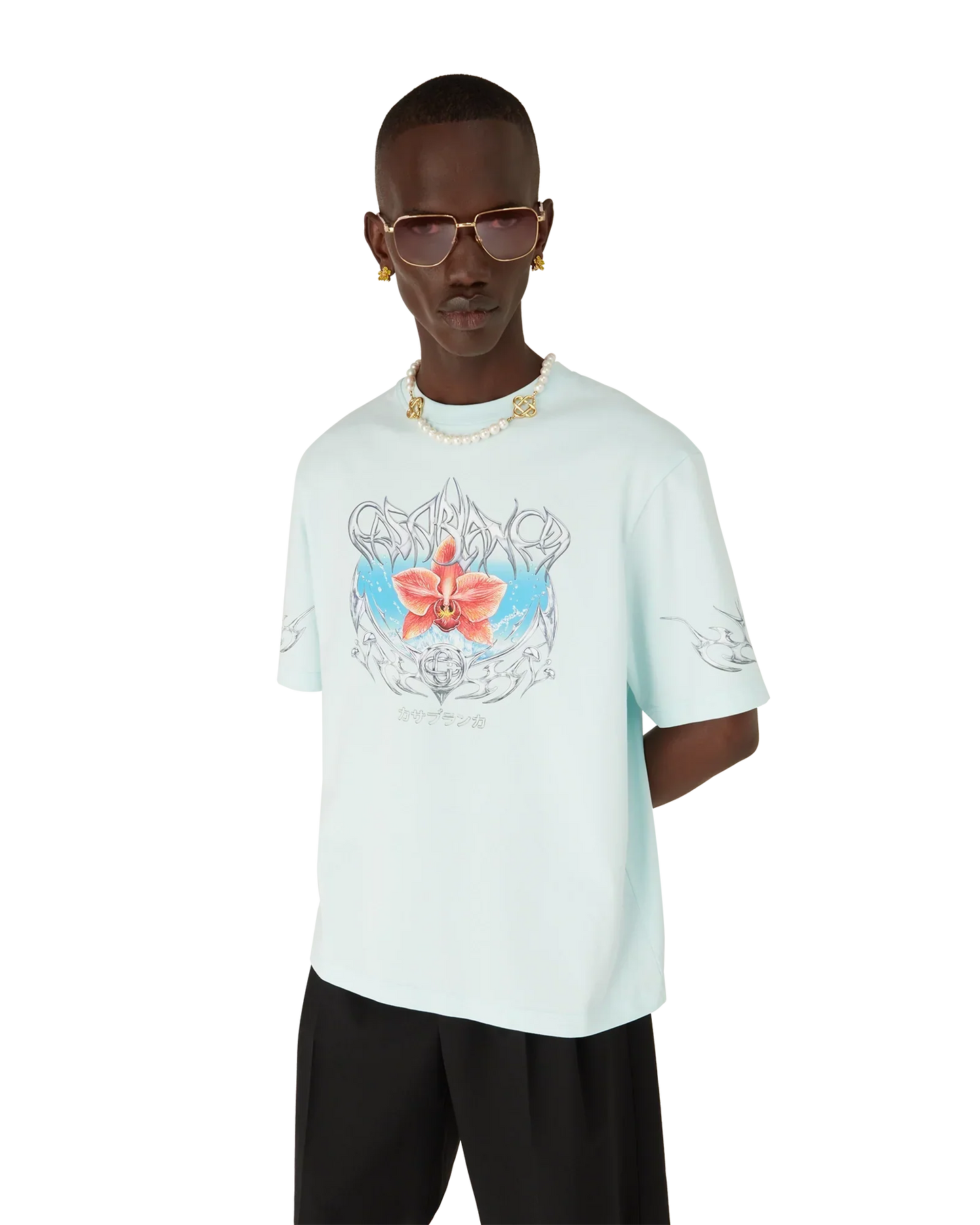 Blades Oversized Short Sleeve T-Shirt | Casablanca Paris | Image 4