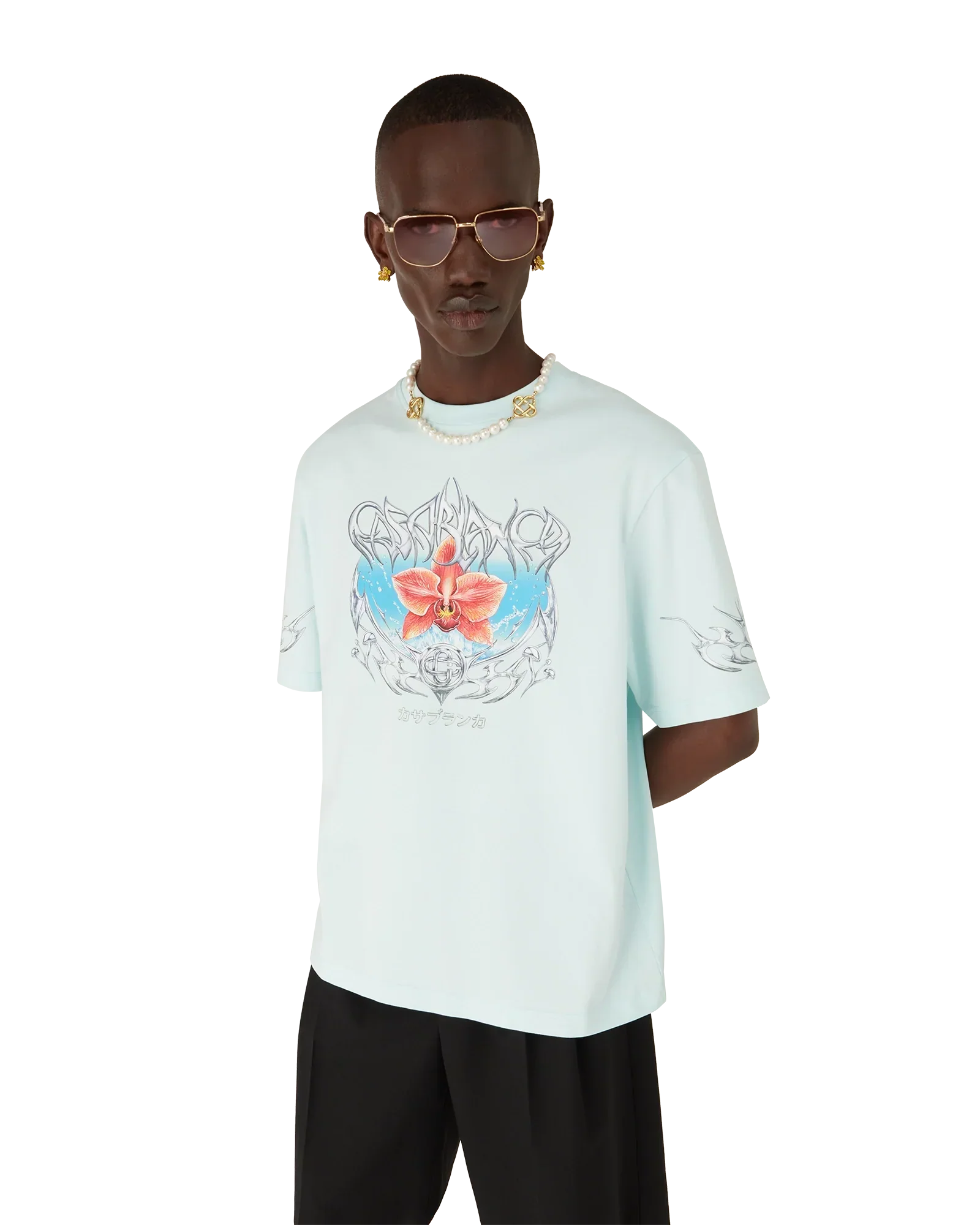 Blades Oversized Short Sleeve T-Shirt | Casablanca Paris | Image 4