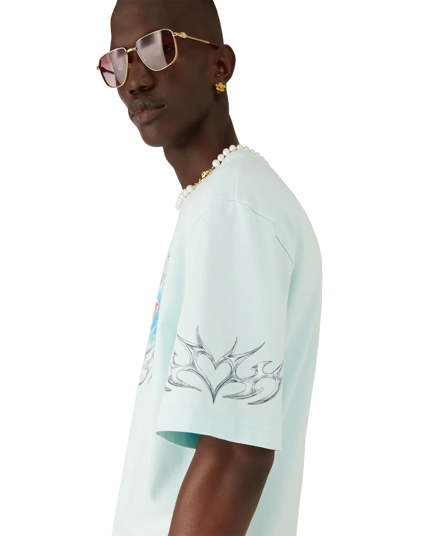Blades Oversized Short Sleeve T-Shirt | Casablanca Paris | Image 5
