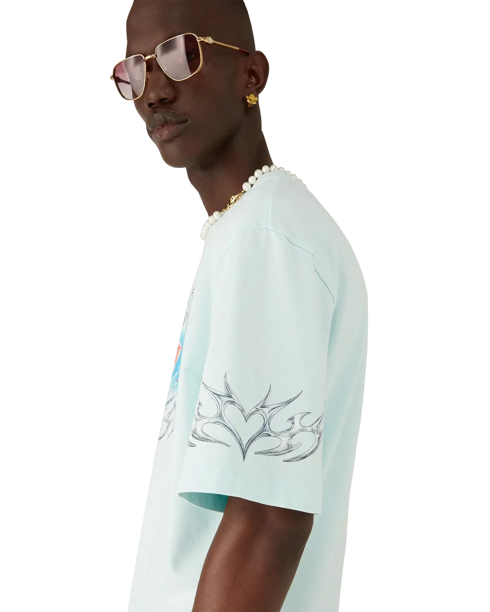 Blades Oversized Short Sleeve T-Shirt | Casablanca Paris | Image 5