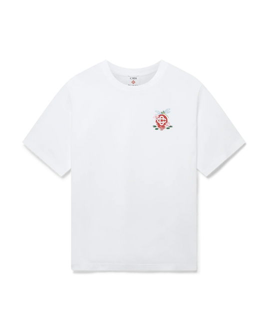 Dragonfly Floral Oversized Short Sleeve T-Shirt | Casablanca Paris | Image 1