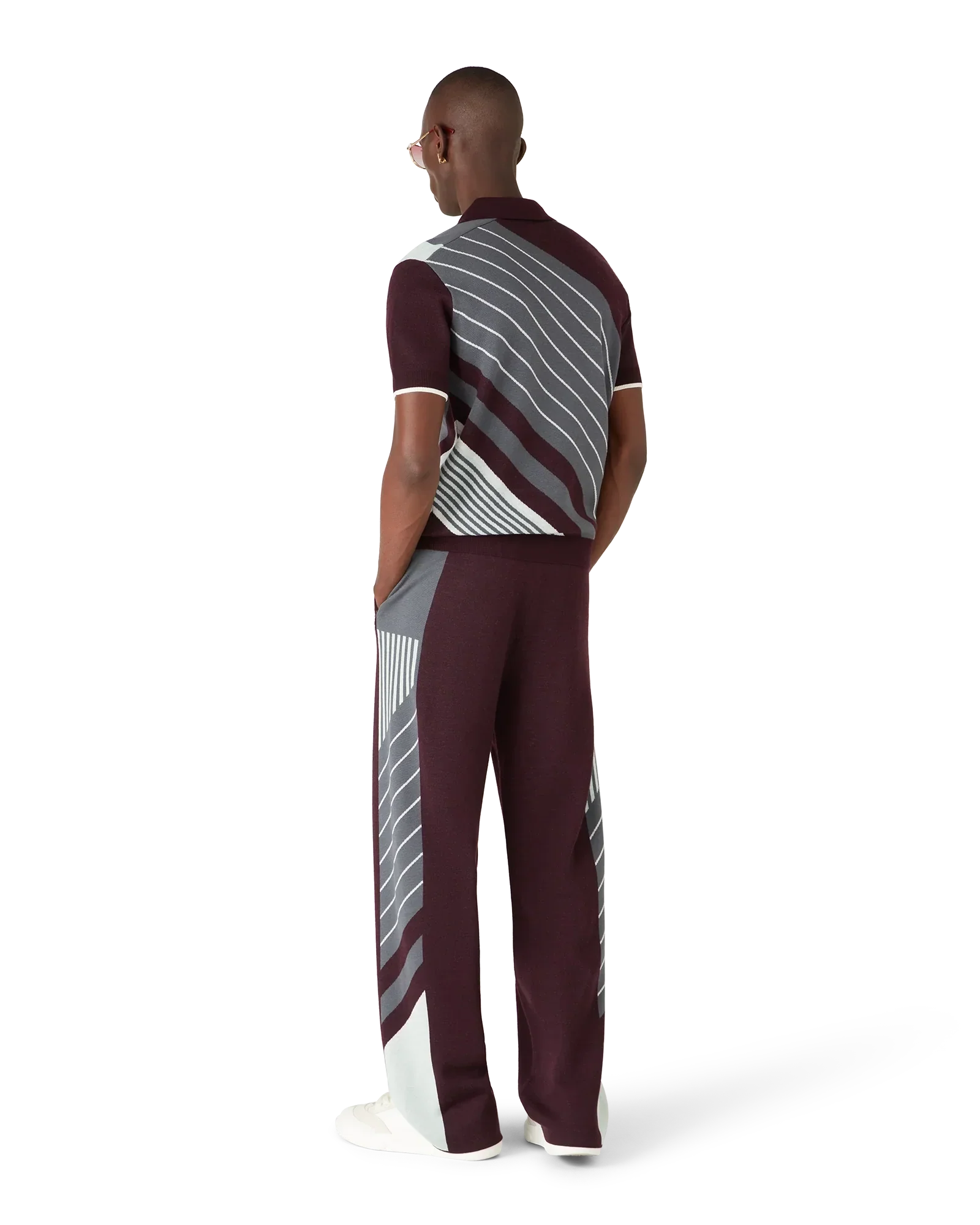 Merino Diagonal Tennis Polo | Casablanca Paris | Image 5