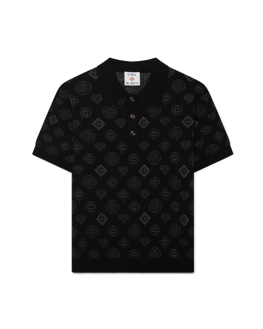 Monogram Jacquard Polo | Casablanca Paris | Image 1