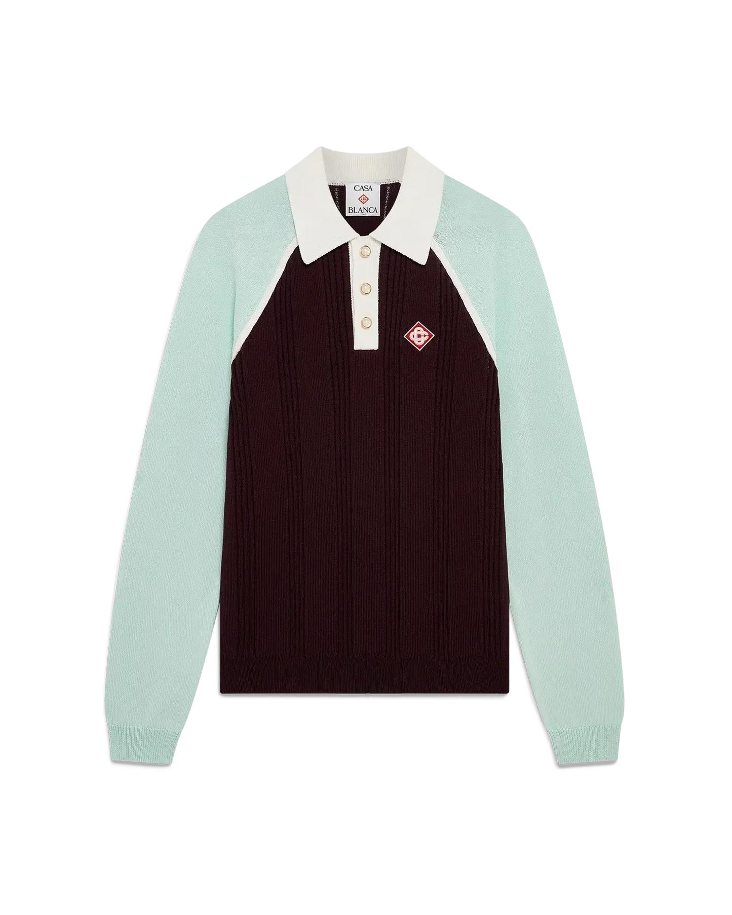 Tennis Long Sleeve Polo | Casablanca Paris | Image 1