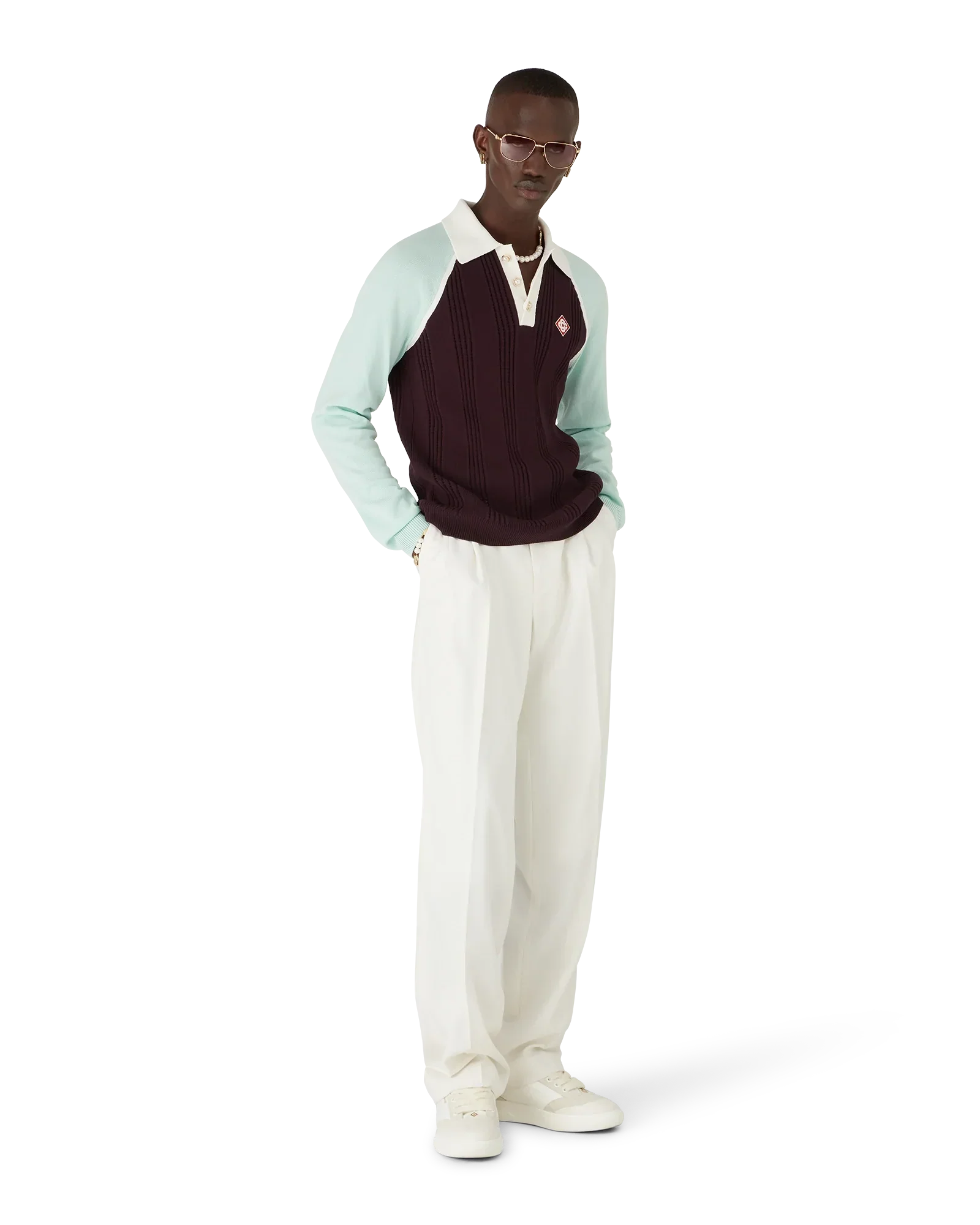 Tennis Long Sleeve Polo | Casablanca Paris | Image 2