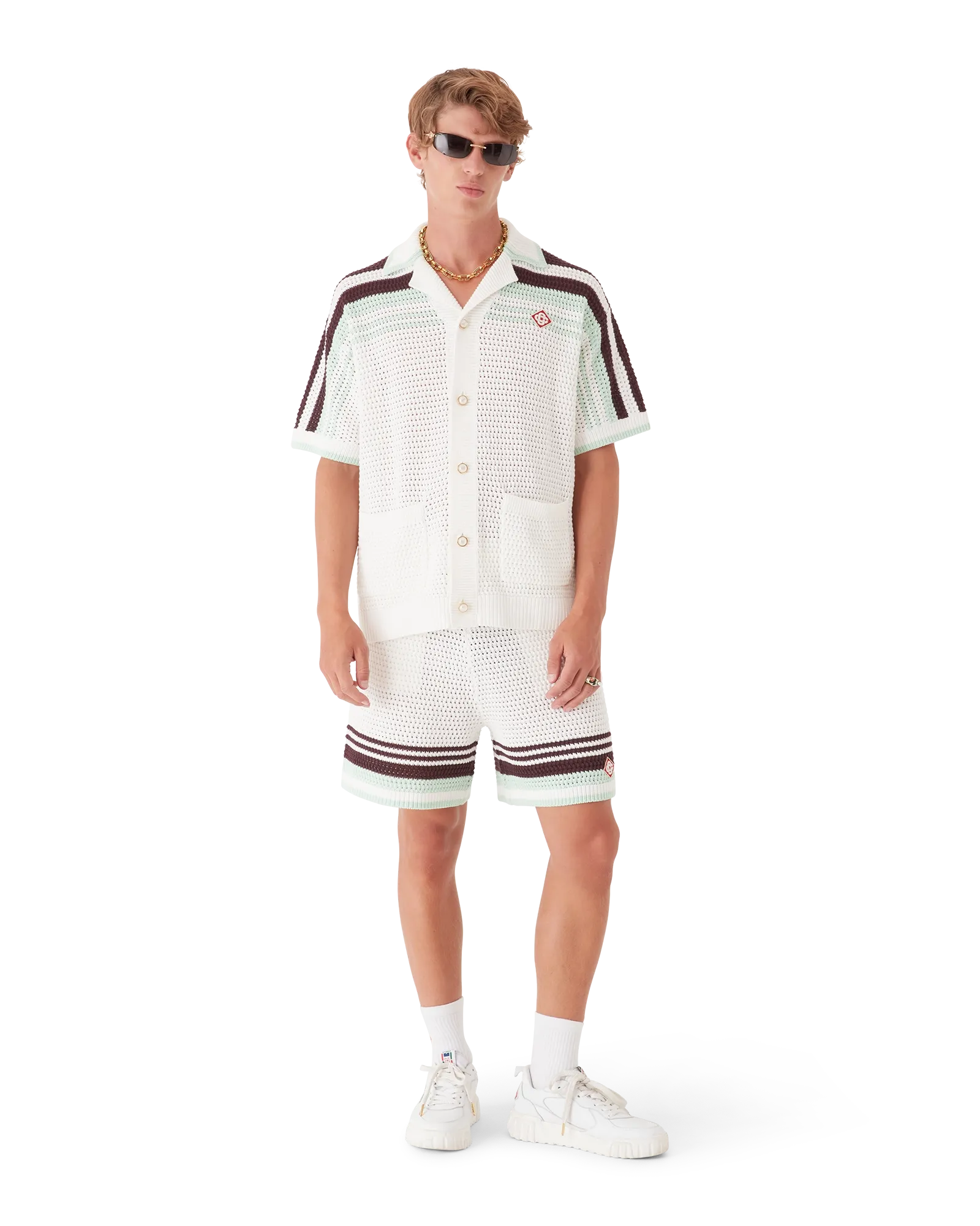 Tennis Cotton Crochet Shorts | Casablanca Paris | Image 2