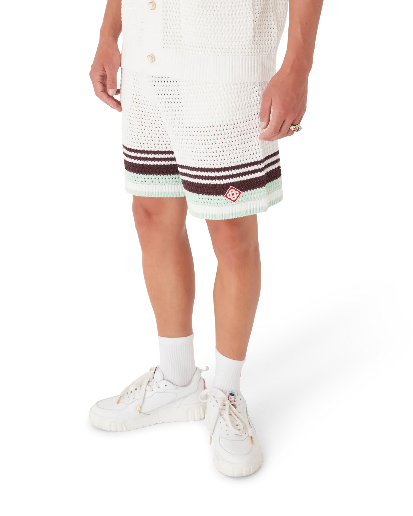 Tennis Cotton Crochet Shorts | Casablanca Paris | Image 4