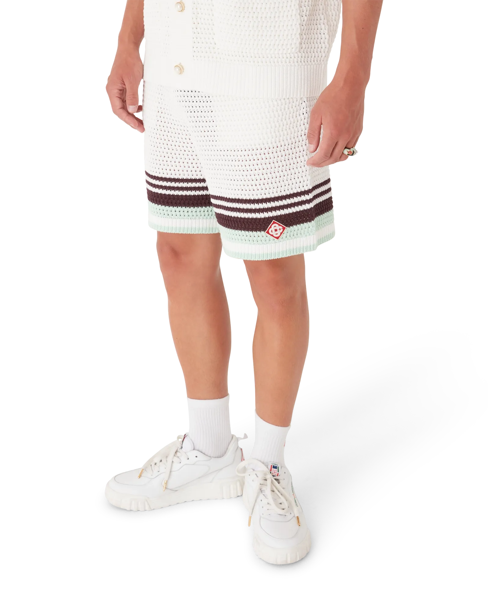 Tennis Cotton Crochet Shorts | Casablanca Paris | Image 4
