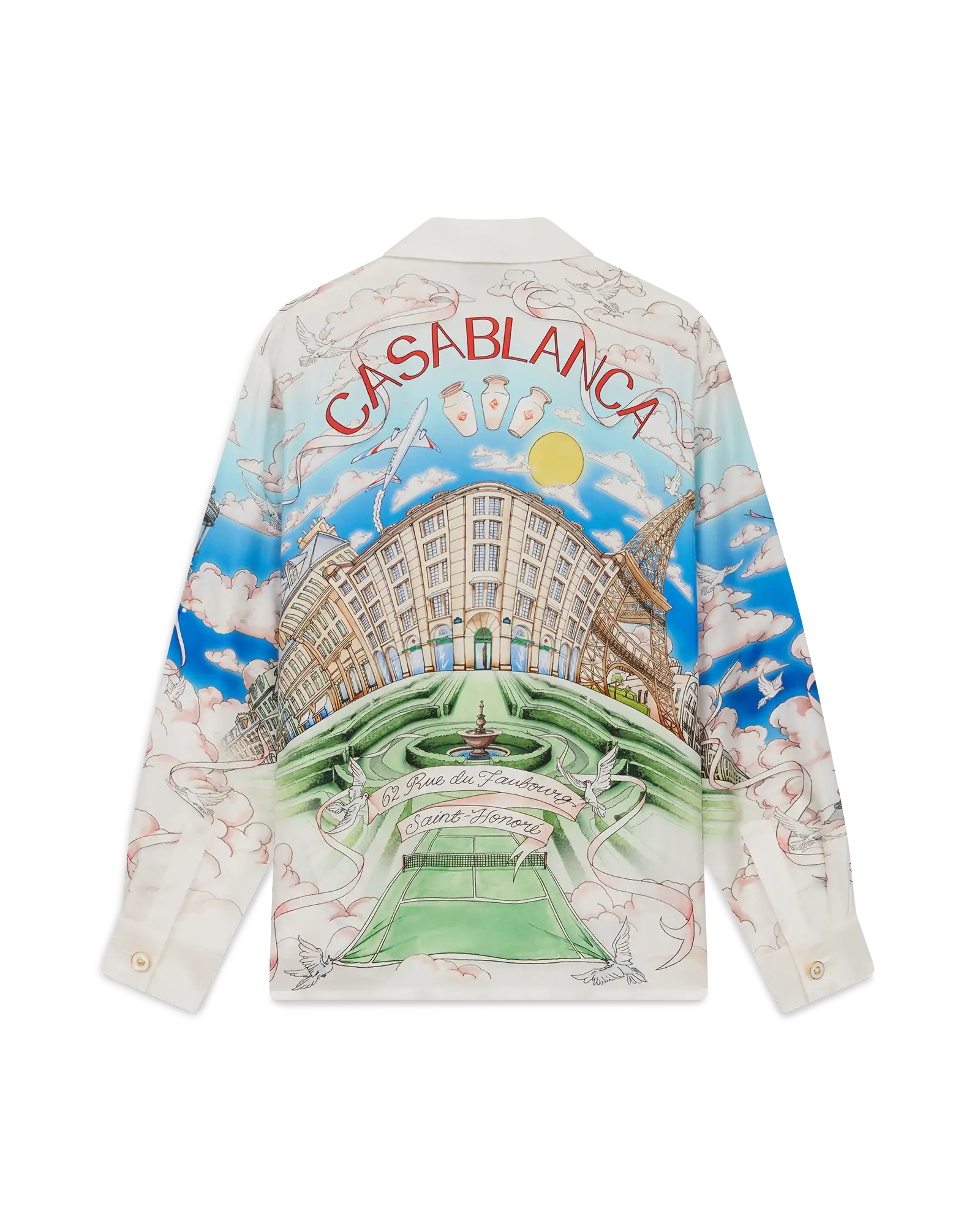 Paris Store Long Sleeve Silk Shirt | Casablanca Paris | Image 6