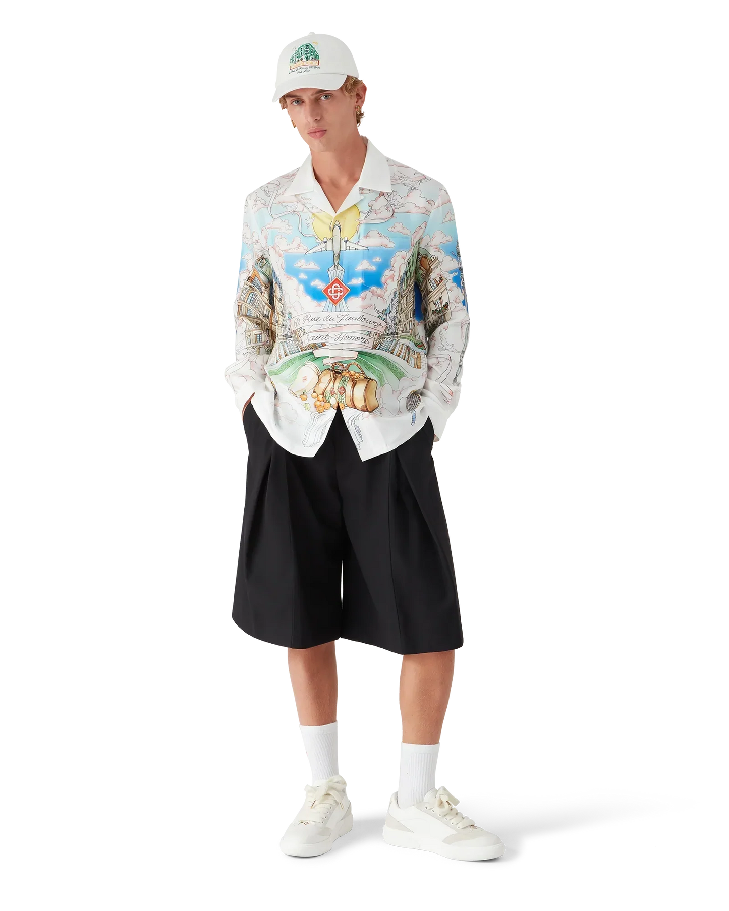 Paris Store Long Sleeve Silk Shirt | Casablanca Paris | Image 2