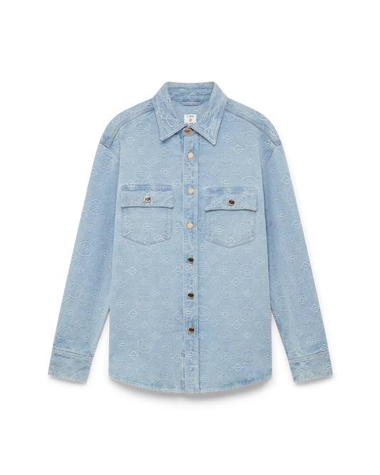 Denim Monogram Shirt | Casablanca Paris | Image 1