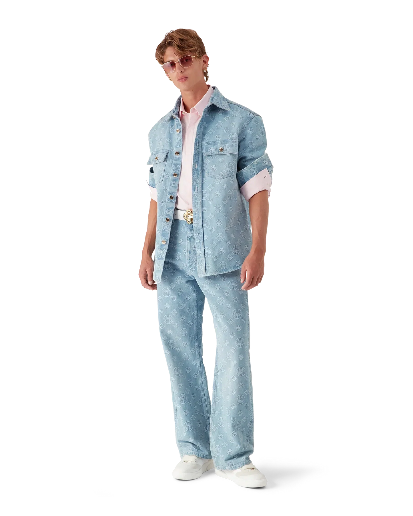Denim Monogram Shirt | Casablanca Paris | Image 2