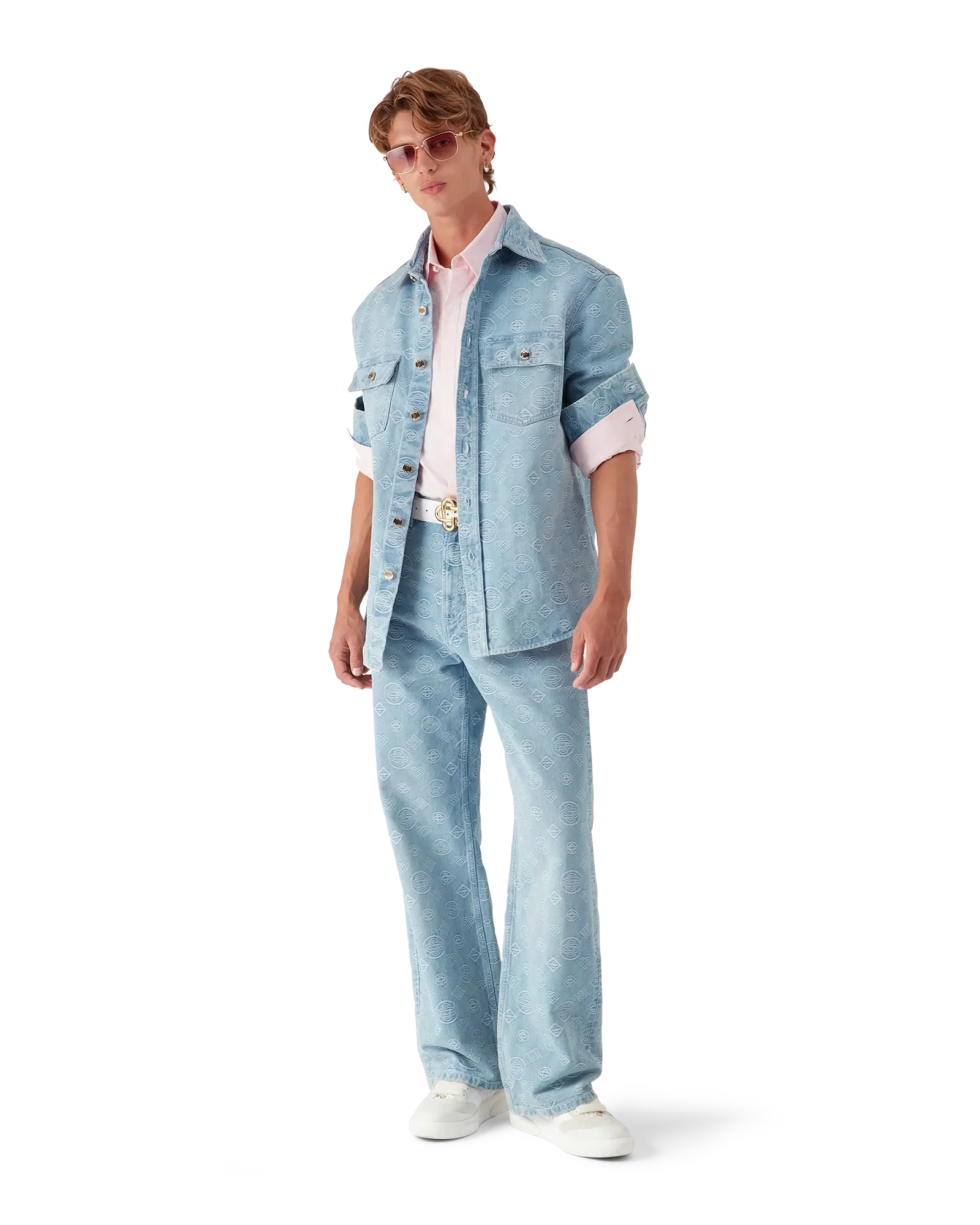 Denim Monogram Shirt | Casablanca Paris | Image 2
