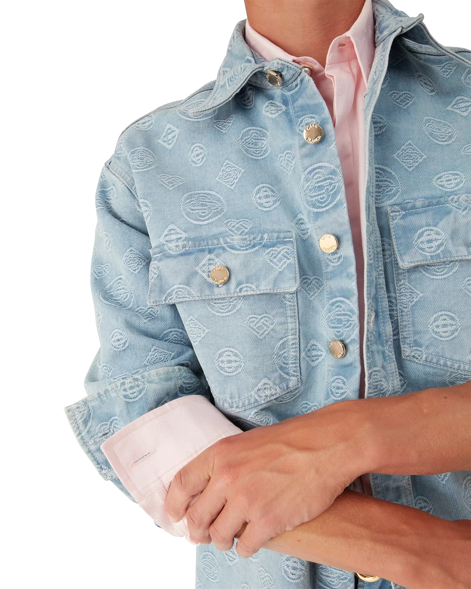 Denim Monogram Shirt | Casablanca Paris | Image 5