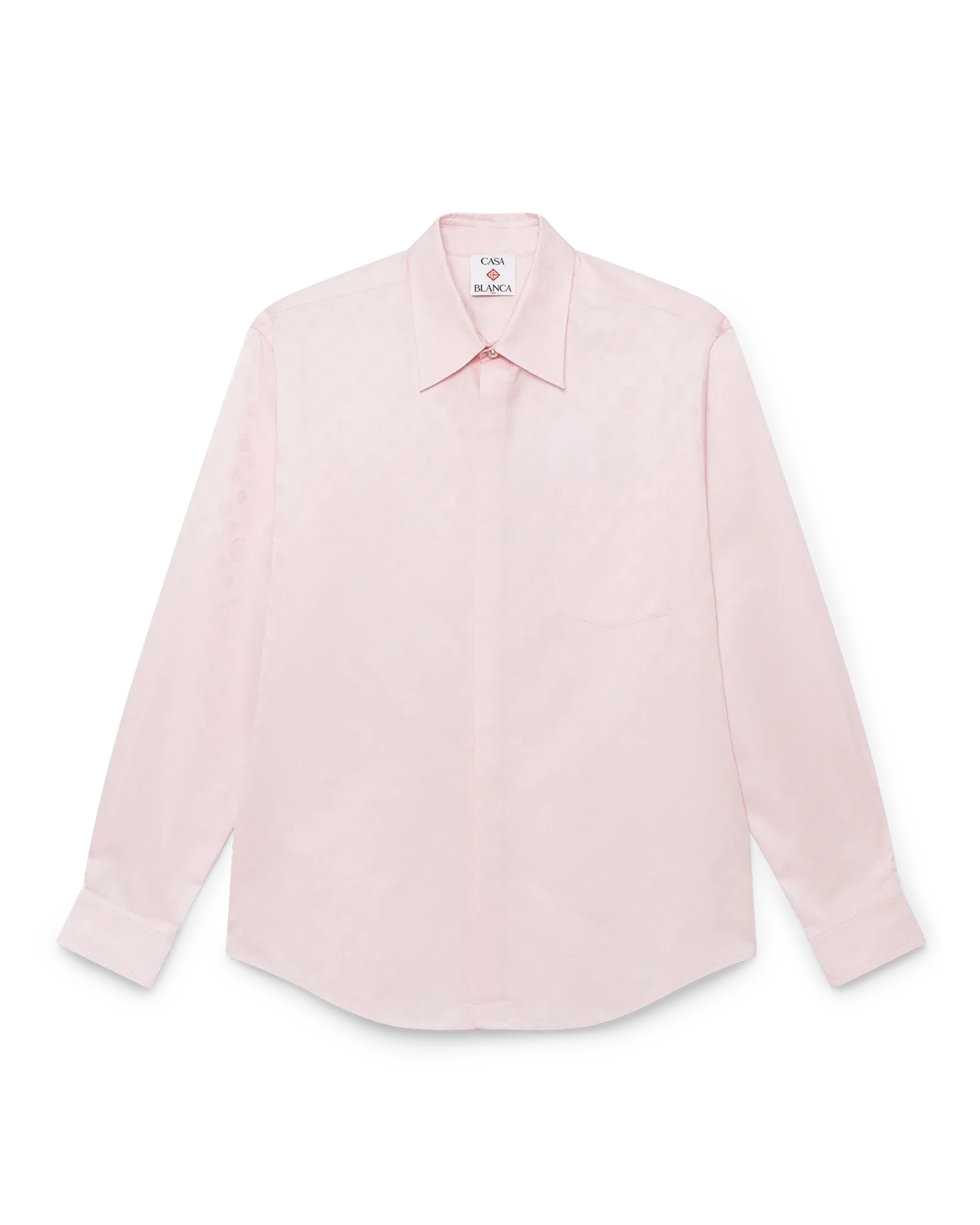 Cotton Monogram Long Sleeve Shirt | Casablanca Paris | Image 1