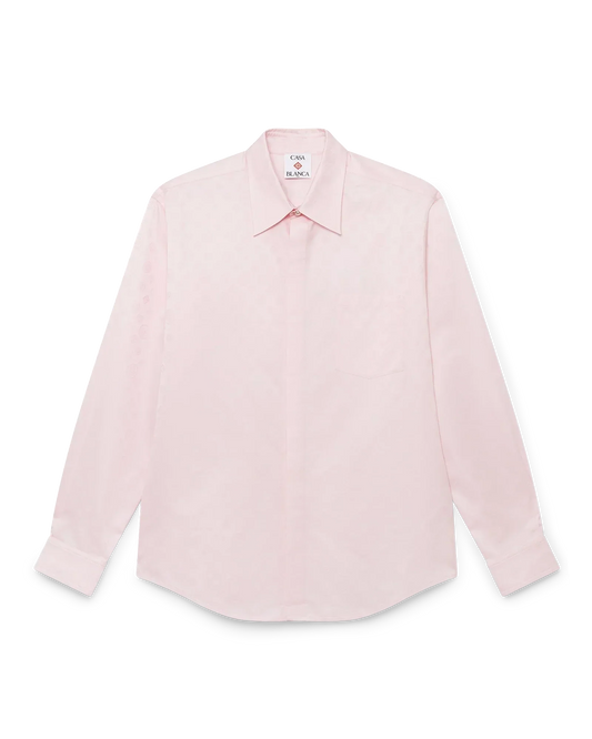 Cotton Monogram Long Sleeve Shirt | Casablanca Paris | Image 1