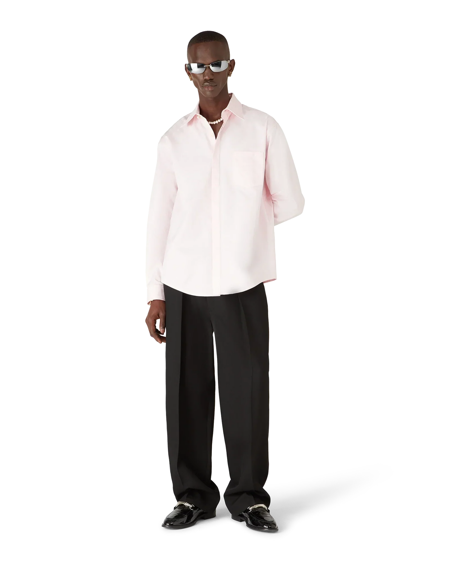 Cotton Monogram Long Sleeve Shirt | Casablanca Paris | Image 2