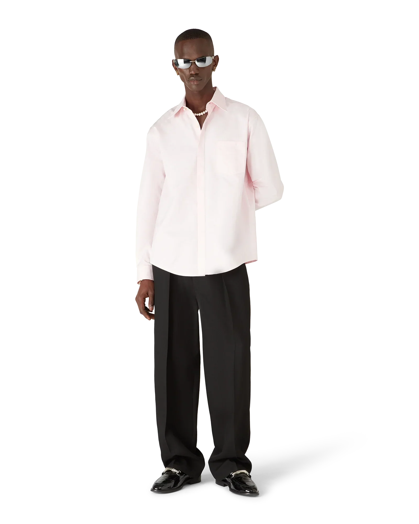 Cotton Monogram Long Sleeve Shirt | Casablanca Paris | Image 2