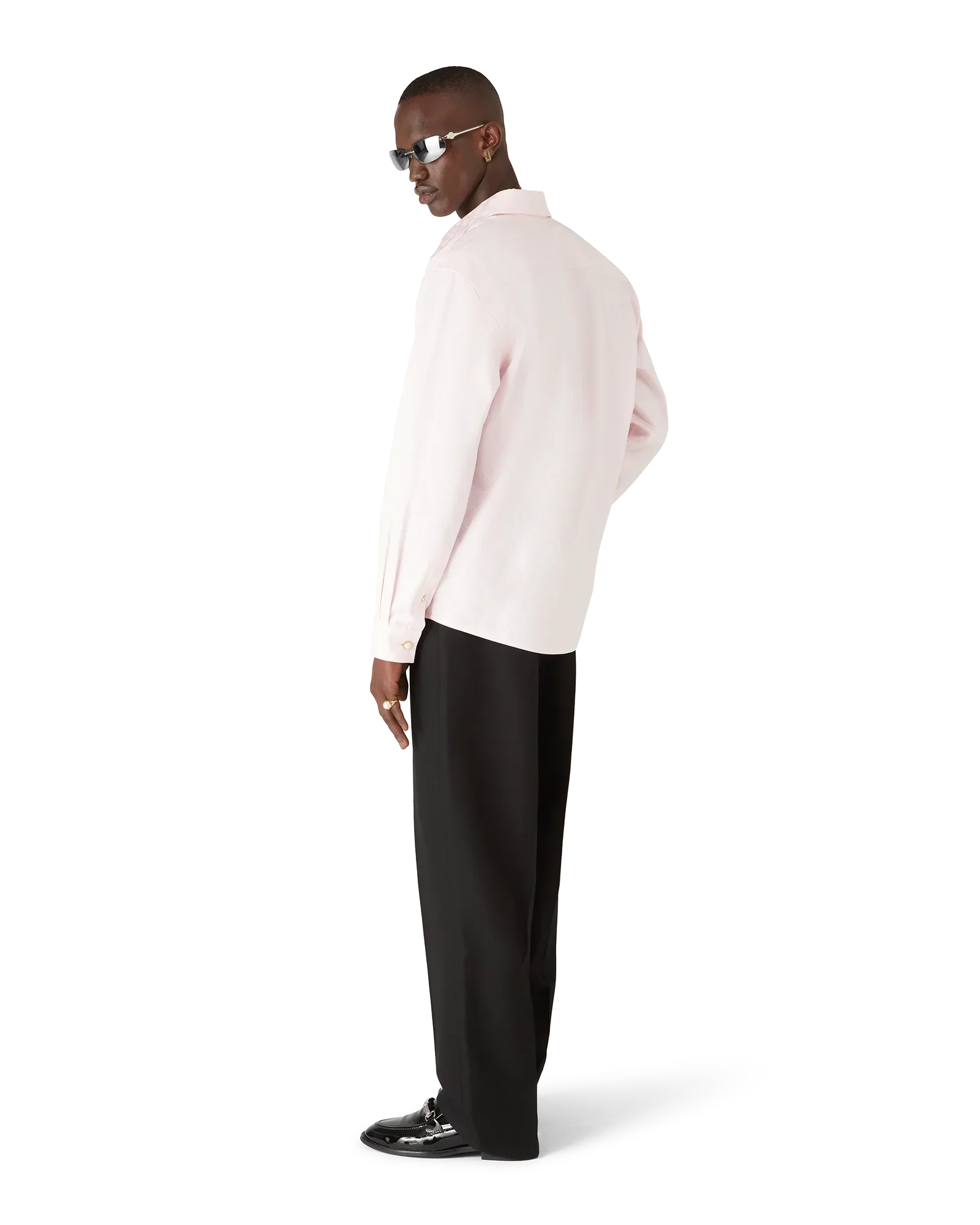 Cotton Monogram Long Sleeve Shirt | Casablanca Paris | Image 3
