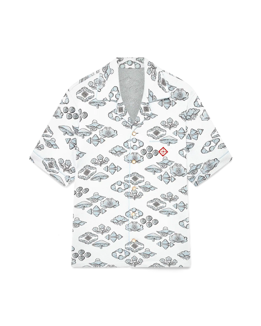 Jacquard Motif Short Sleeve Shirt | Casablanca Paris | Image 1