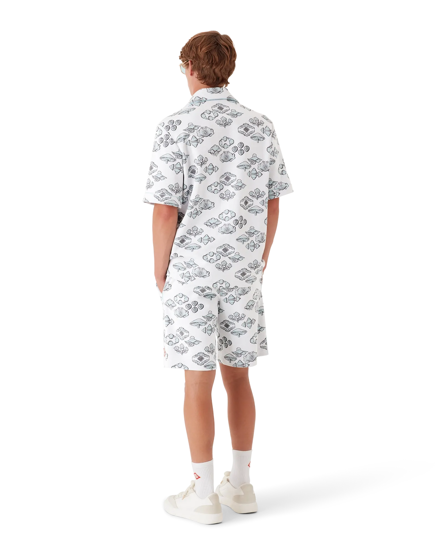 Jacquard Motif Short Sleeve Shirt | Casablanca Paris | Image 3