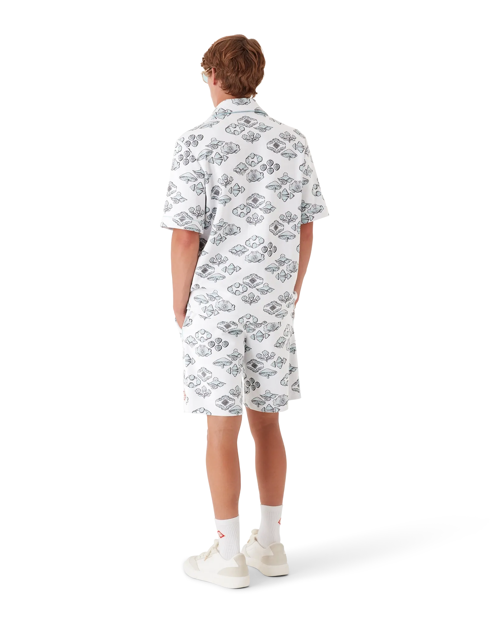 Jacquard Motif Short Sleeve Shirt | Casablanca Paris | Image 3