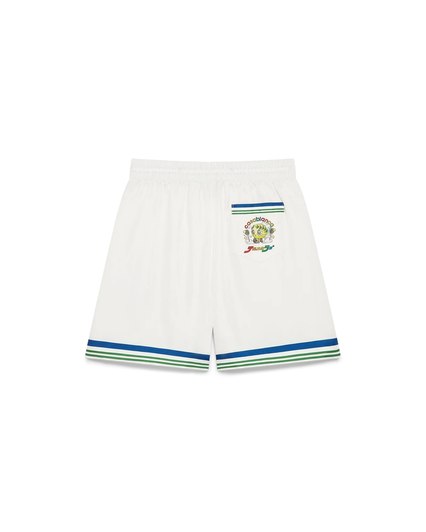 Tennis Club Icon Silk Twill Shorts | Casablanca Paris | Image 1