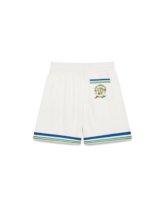 Tennis Club Icon Silk Twill Shorts | Casablanca Paris | Image 1