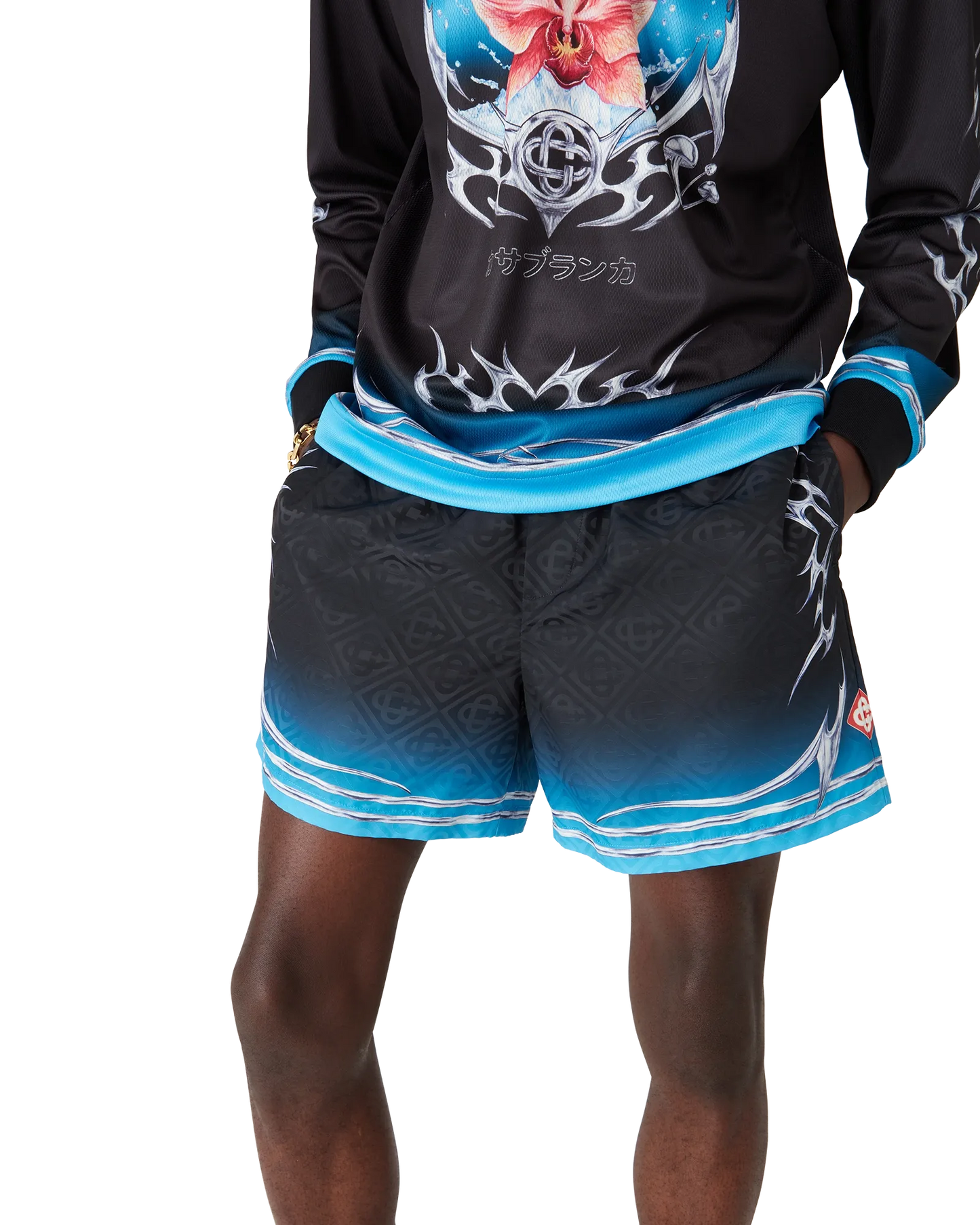 Blades Jacquard Swim Shorts | Casablanca Paris | Image 5