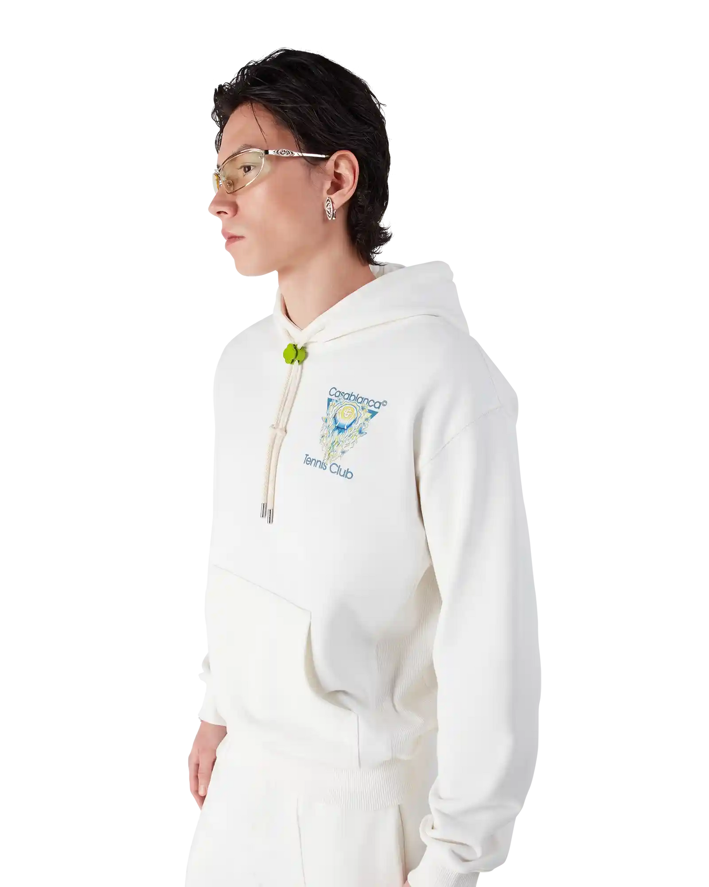 Tennis Club Icon Hooded Sweatshirt | Casablanca Paris | Image 4