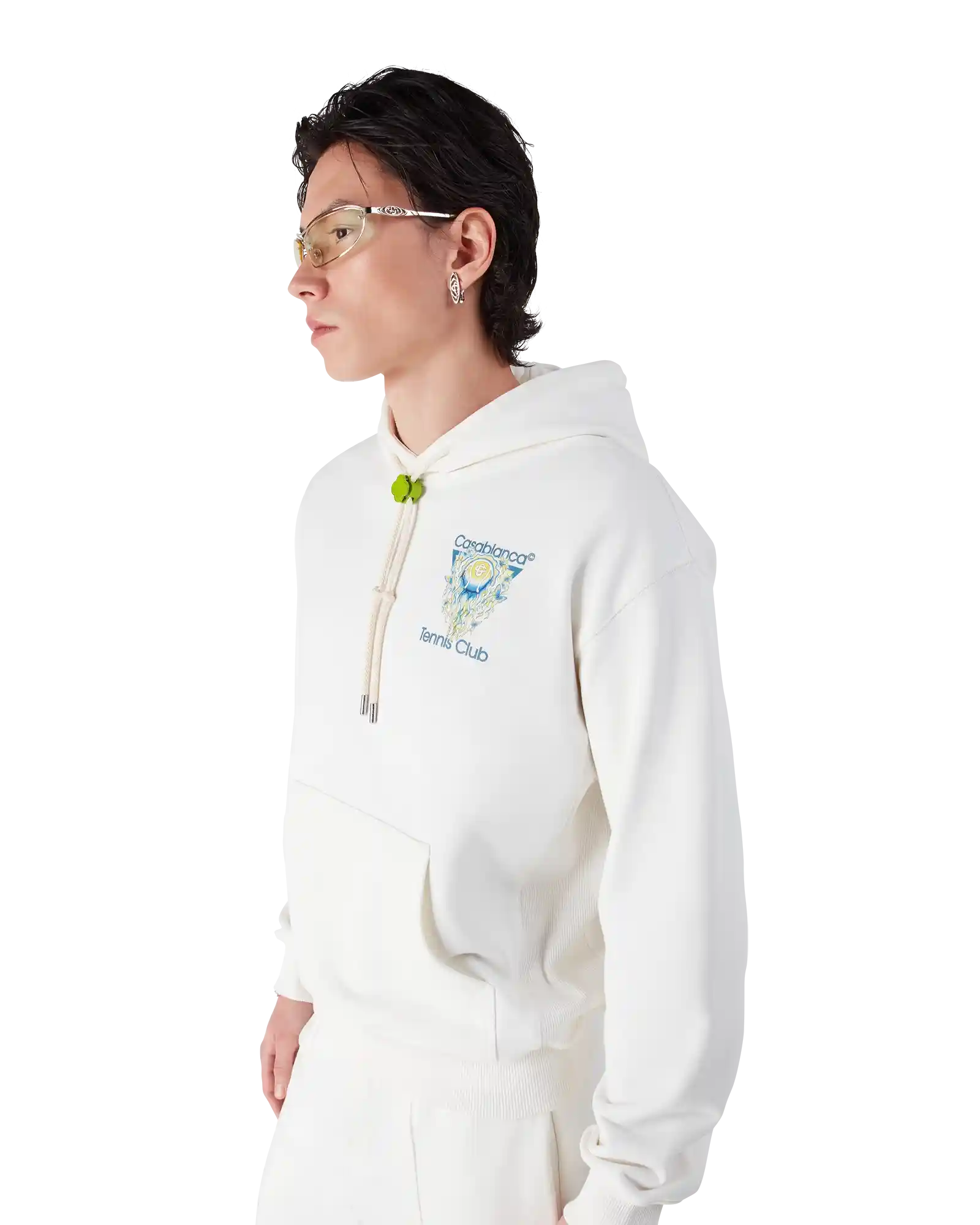 Tennis Club Icon Hooded Sweatshirt | Casablanca Paris | Image 4