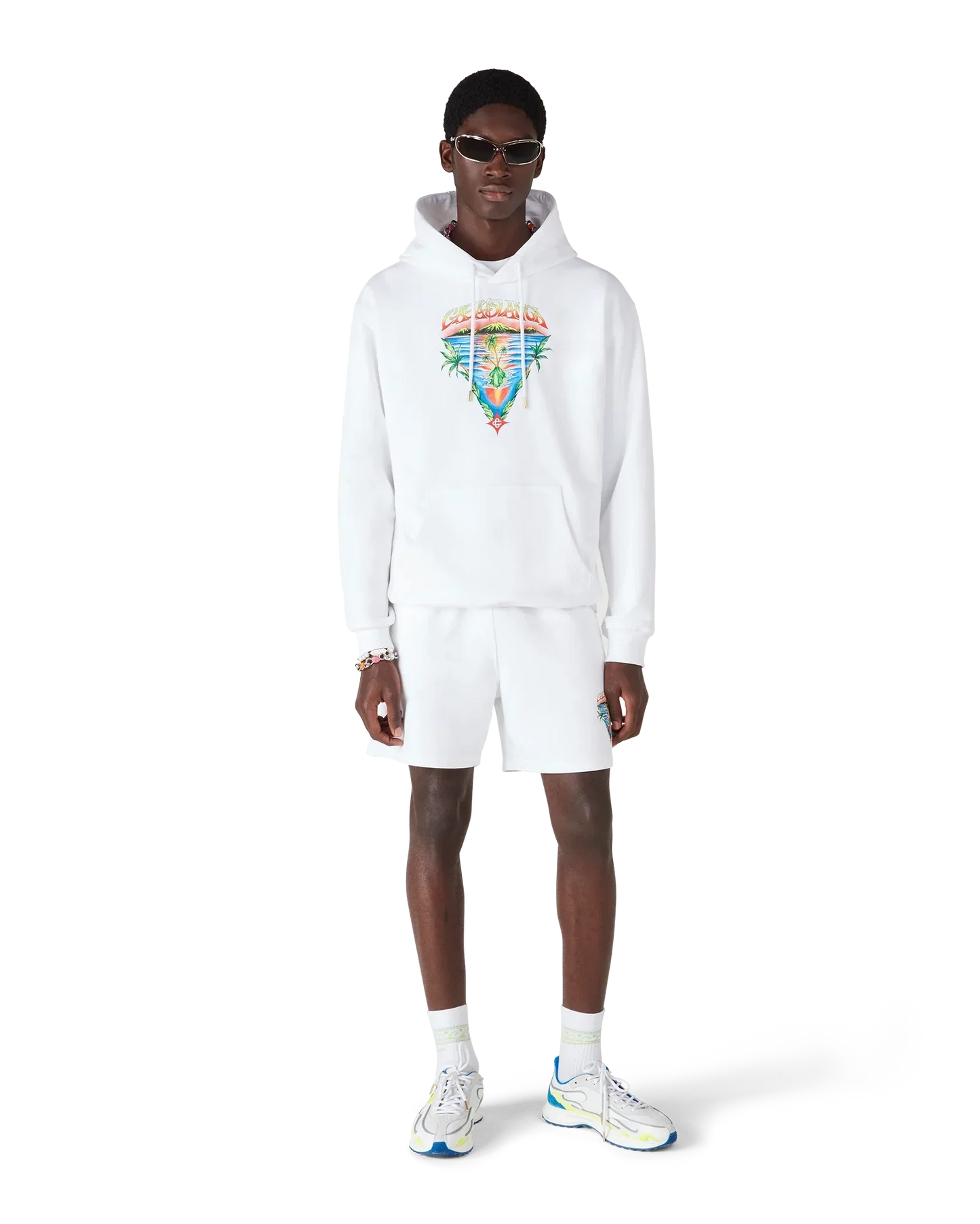 Innocence Triangle Long Sleeve Hooded Sweatshirt | Casablanca Paris | Image 2